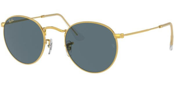 Sluneční brýle Ray-Ban® model 3447, barva obruby zlatá lesk, čočka modrá, kód barevné varianty 9196R5. 