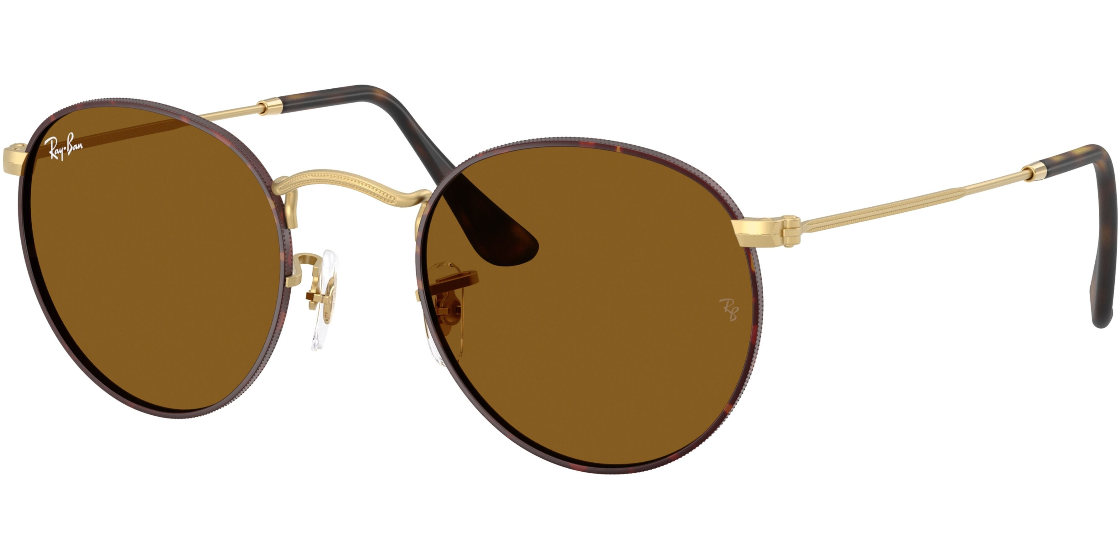 Sluneční brýle Ray-Ban® model 3447, barva obruby zlatá lesk hnědá, čočka hnědá gradál, kód barevné varianty 927533. 