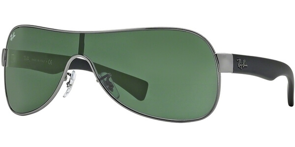 Sluneční brýle Ray-Ban® model 3471, barva obruby šedá mat černá, čočka zelená, kód barevné varianty 00471. 
