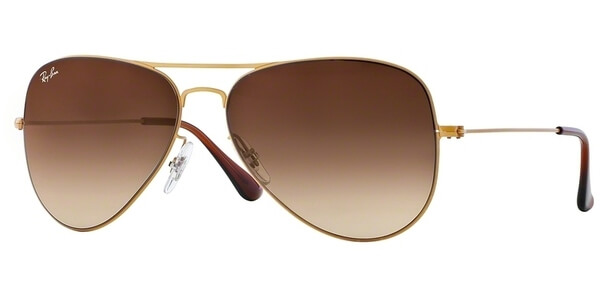 Sluneční brýle Ray-Ban® model 3513, barva obruby zlatá mat, čočka hnědá gradál, kód barevné varianty 14913. 