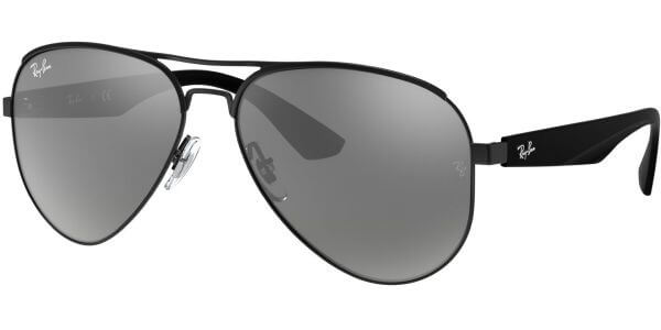 Sluneční brýle Ray-Ban® model 3523, barva obruby černá mat, čočka stříbrná zrcadlo, kód barevné varianty 0066G. 