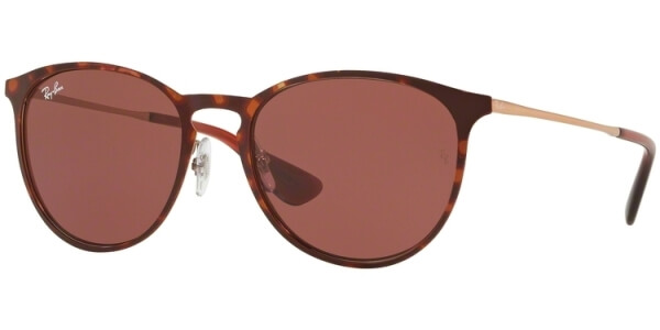 Sluneční brýle Ray-Ban® model 3539, barva obruby hnědá lesk, čočka červená, kód barevné varianty 913375. 