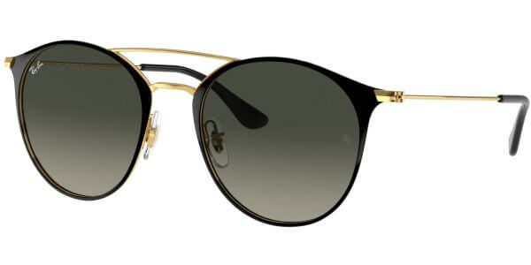 Sluneční brýle Ray-Ban® model 3546, barva obruby černá lesk zlatá, čočka šedá gradál, kód barevné varianty 18771. 