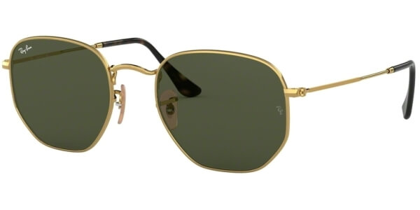 Sluneční brýle Ray-Ban® model 3548N, barva obruby zlatá lesk, čočka zelená, kód barevné varianty 001. 