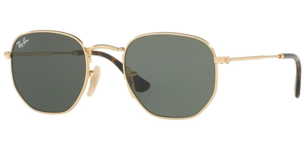 Sluneční brýle Ray-Ban® model 3548N, barva obruby zlatá lesk, čočka zelená, kód barevné varianty 001. 