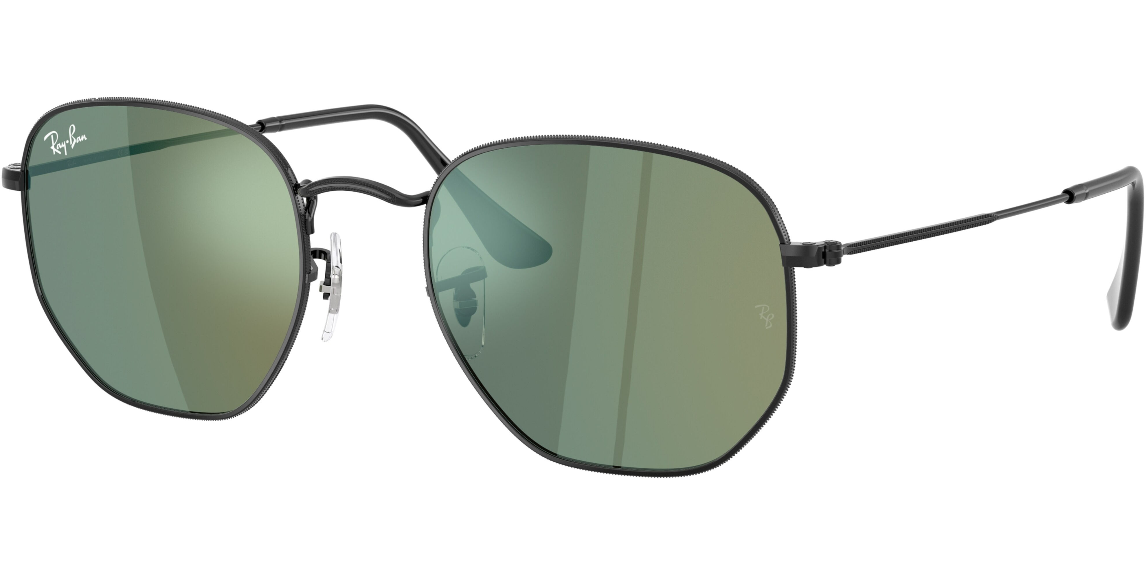 Sluneční brýle Ray-Ban® model 3548N, barva obruby černá lesk, čočka zelená zrcadlo, kód barevné varianty 00268. 