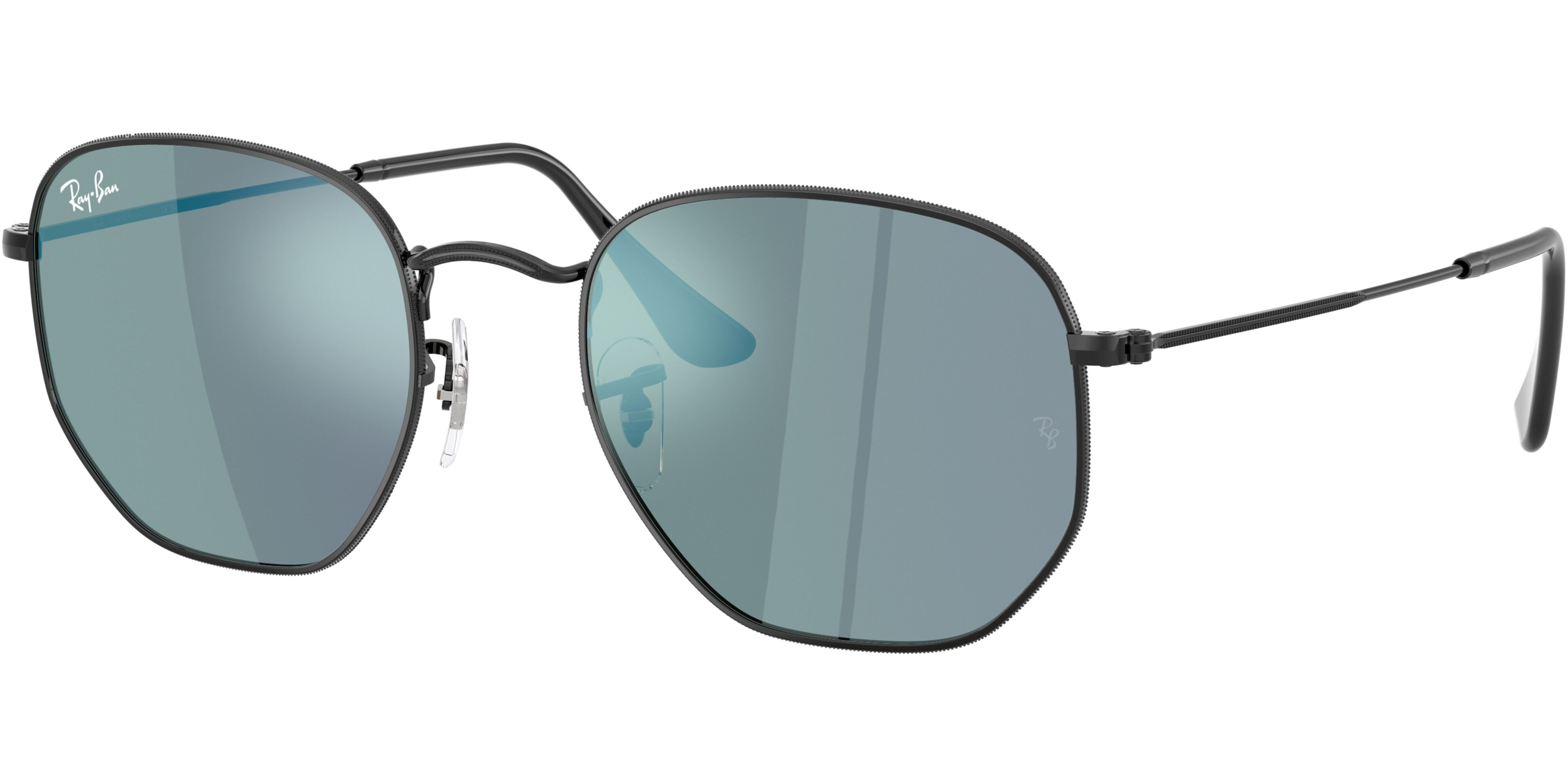 Sluneční brýle Ray-Ban® model 3548N, barva obruby černá lesk, čočka modrá zrcadlo, kód barevné varianty 00280. 