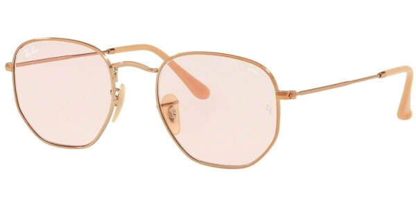 Sluneční brýle Ray-Ban® model 3548N, barva obruby zlatá lesk, čočka růžová, kód barevné varianty 91310X. 