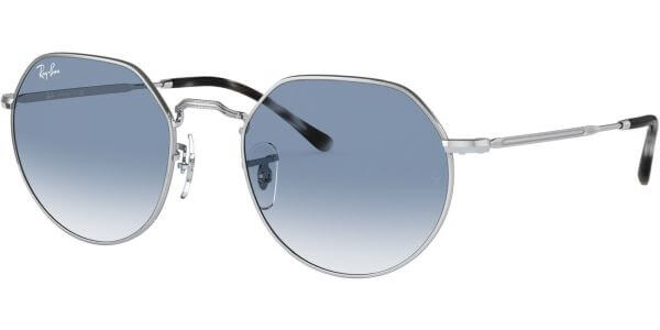 Sluneční brýle Ray-Ban® model 3565, barva obruby stříbrná lesk, čočka modrá gradál, kód barevné varianty 0033F. 
