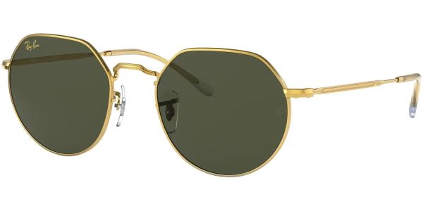 Sluneční brýle Ray-Ban® model 3565, barva obruby zlatá lesk, čočka zelená, kód barevné varianty 919631. 