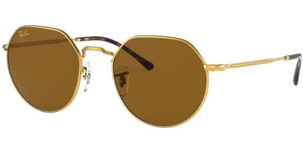 Sluneční brýle Ray-Ban® model 3565, barva obruby zelená lesk zlatá, čočka hnědá, kód barevné varianty 919633. 