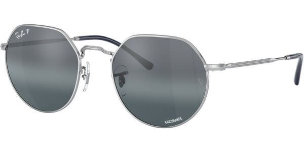 Sluneční brýle Ray-Ban® model 3565, barva obruby stříbrná lesk, čočka stříbrná zrcadlo gradál polarizovaná, kód barevné varianty 9242G6. 