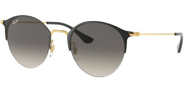 Sluneční brýle Ray-Ban® model 3578, barva obruby černá lesk zlatá, čočka šedá gradál, kód barevné varianty 18711. 