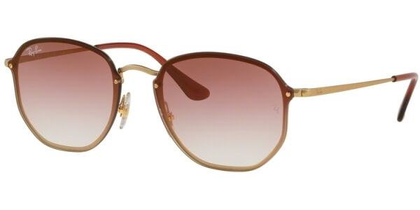 Sluneční brýle Ray-Ban® model 3579N, barva obruby zlatá lesk, čočka růžová gradál, kód barevné varianty 91400T. 