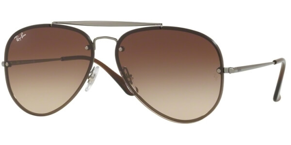 Sluneční brýle Ray-Ban® model 3584N, barva obruby šedá lesk hnědá, čočka hnědá gradál, kód barevné varianty 00413. 