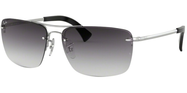 Sluneční brýle Ray-Ban® model 3607, barva obruby stříbrná lesk, čočka šedá gradál, kód barevné varianty 0038G. 