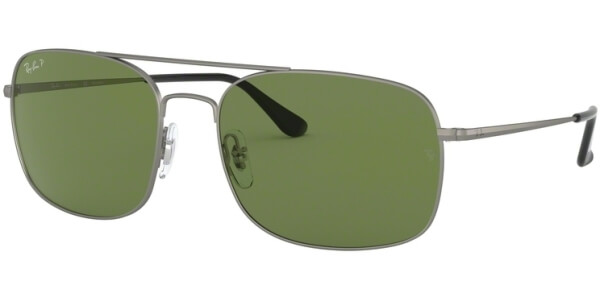 Sluneční brýle Ray-Ban® model 3611, barva obruby šedá mat, čočka zelená polarizovaná, kód barevné varianty 029O9. 