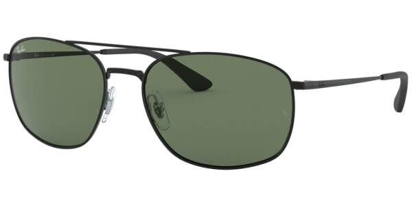 Sluneční brýle Ray-Ban® model 3654, barva obruby černá lesk, čočka zelená, kód barevné varianty 00271. 