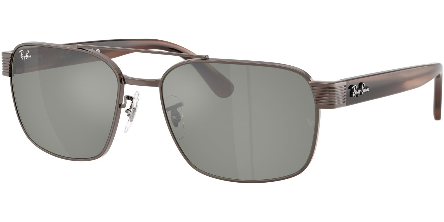 Sluneční brýle Ray-Ban® model 3751, barva obruby bronzová lesk hnědá, čočka stříbrná zrcadlo, kód barevné varianty 925940. 