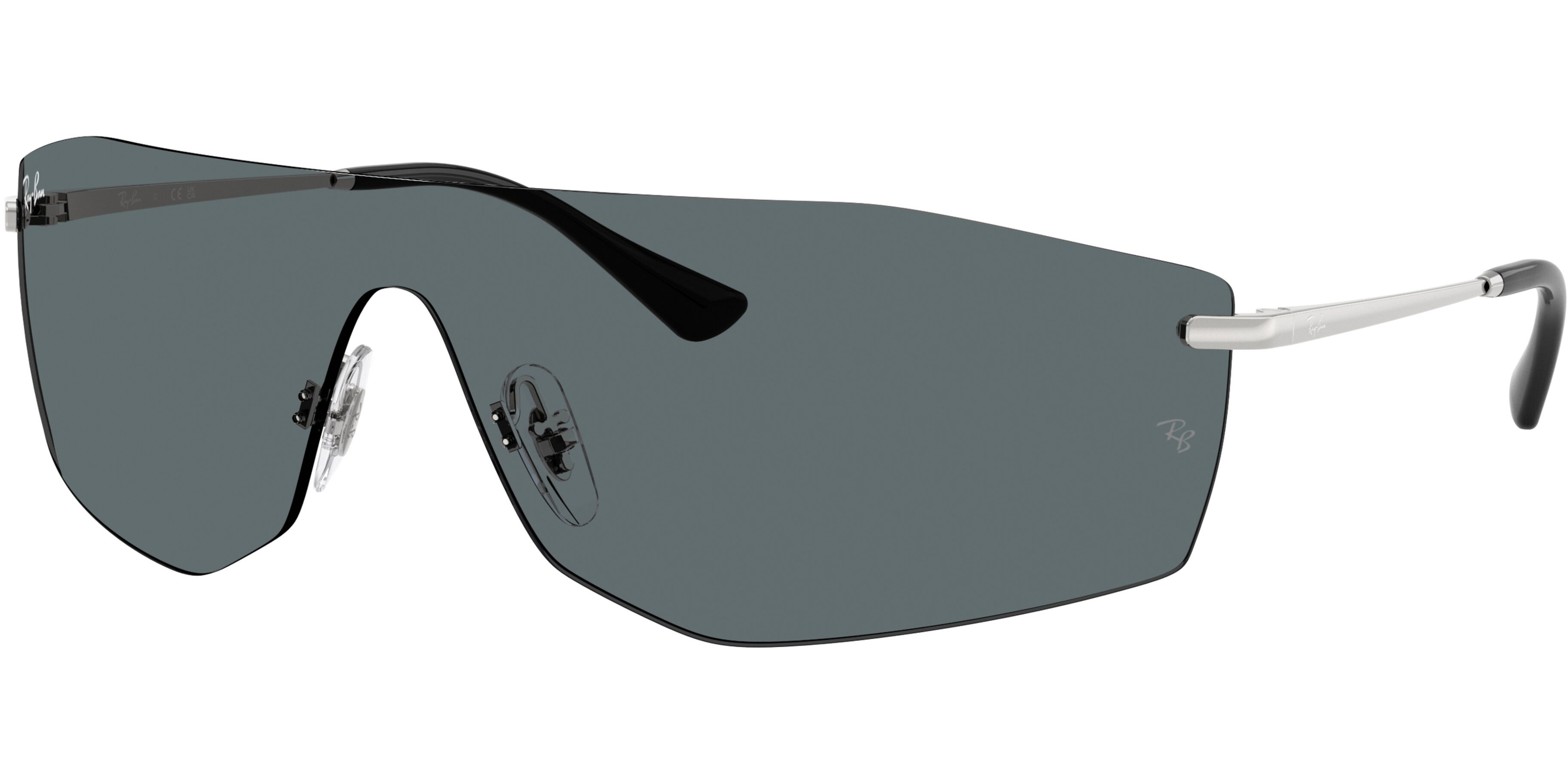 Sluneční brýle Ray-Ban® model 3781, barva obruby stříbrná lesk, čočka šedá, kód barevné varianty 00387. 
