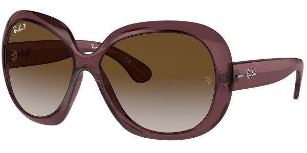 Sluneční brýle Ray-Ban® model 4098, barva obruby hnědá lesk čirá, čočka hnědá gradál polarizovaná, kód barevné varianty 6593T5. 