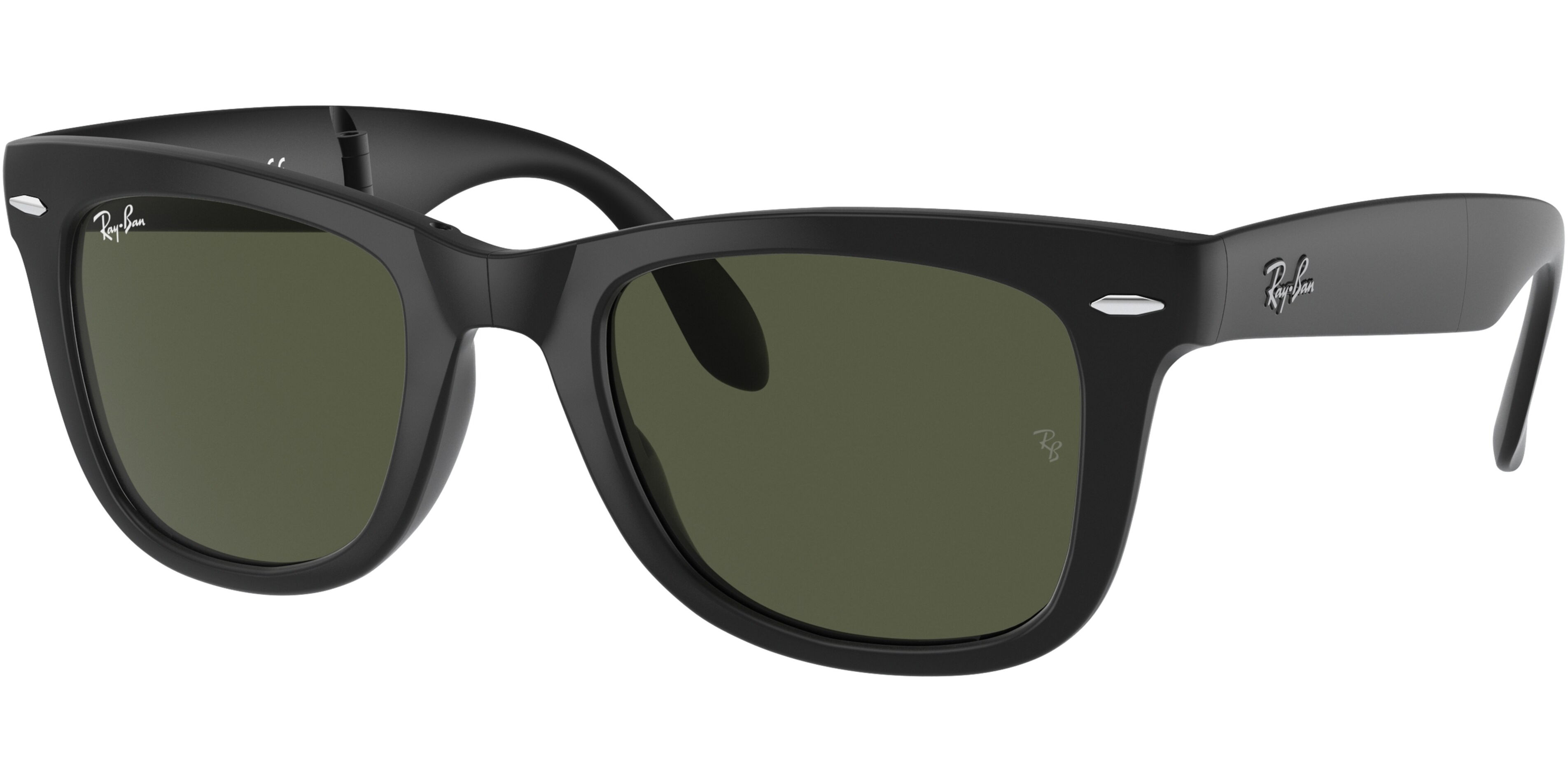 Sluneční brýle Ray-Ban® model 4105, barva obruby černá lesk, čočka zelená, kód barevné varianty 601S. 