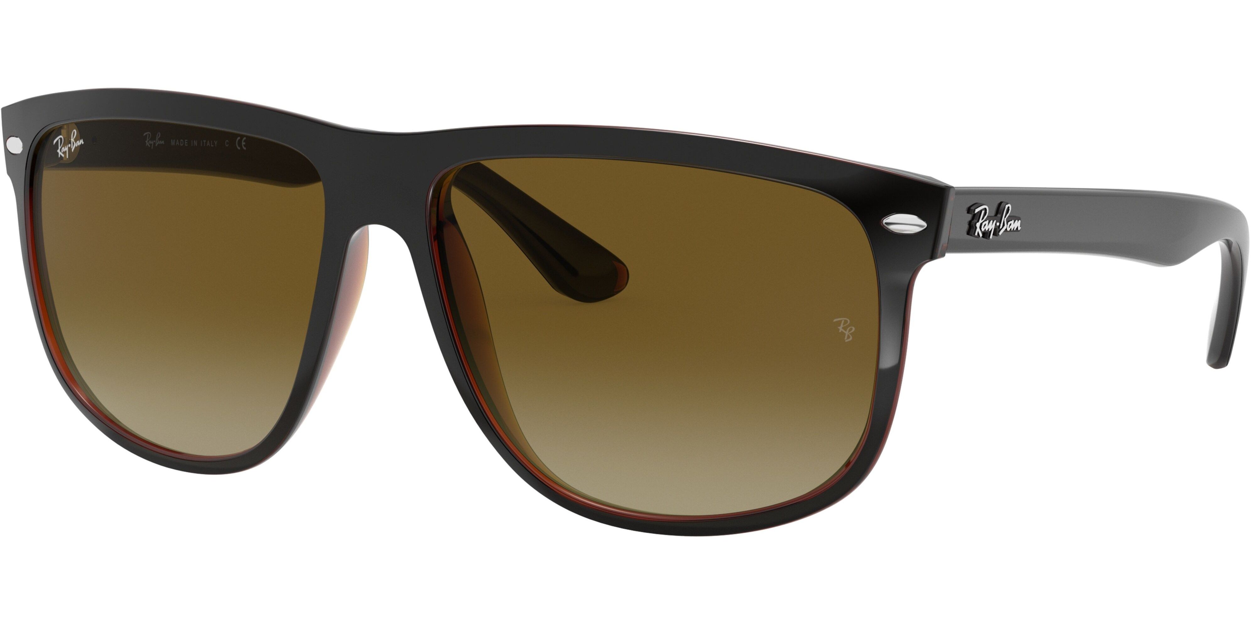Sluneční brýle Ray-Ban® model 4147, barva obruby černá lesk hnědá, čočka hnědá gradál, kód barevné varianty 609585. 
