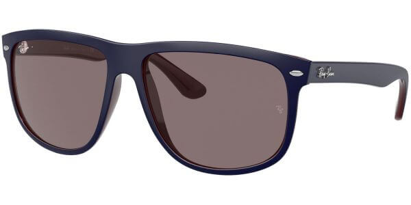 Sluneční brýle Ray-Ban® model 4147, barva obruby modrá mat vínová, čočka fialová, kód barevné varianty 65697N. 