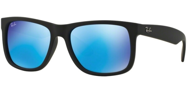 Sluneční brýle Ray-Ban® model 4165, barva obruby černá mat, čočka modrá zrcadlo, kód barevné varianty 62255. 