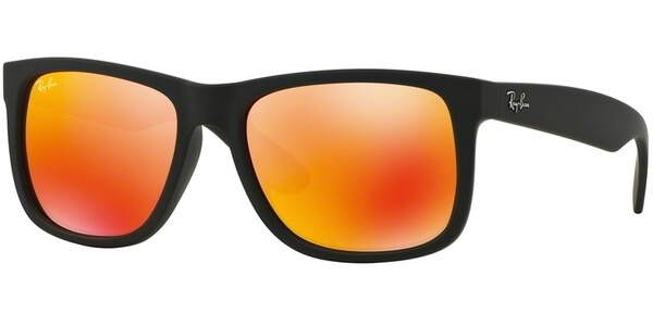 Sluneční brýle Ray-Ban® model 4165, barva obruby černá mat, čočka oranžová zrcadlo, kód barevné varianty 6226Q. 