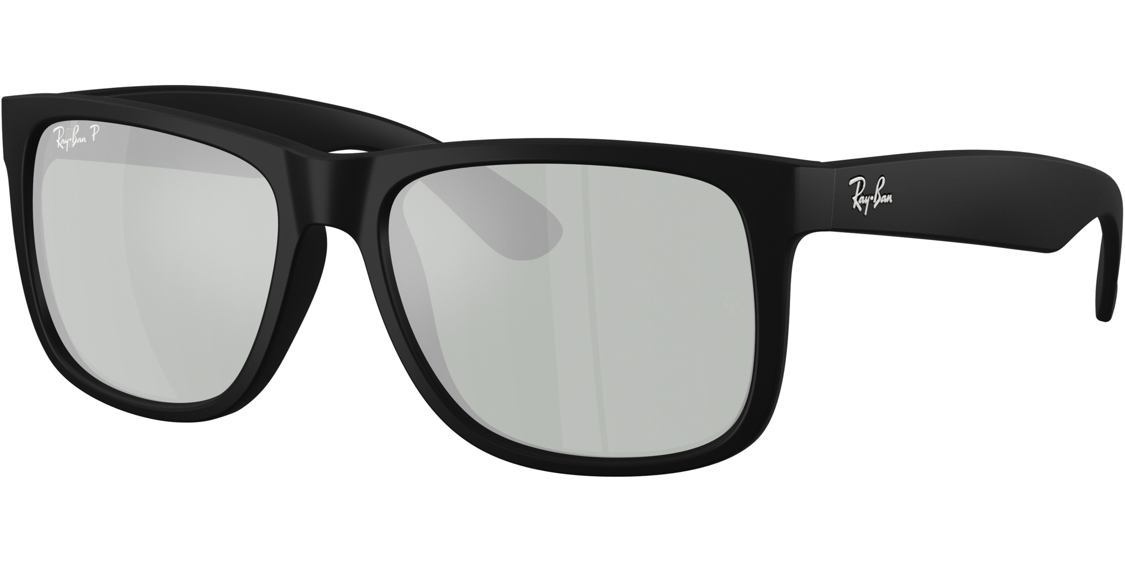 Sluneční brýle Ray-Ban® model 4165, barva obruby černá mat, čočka stříbrná zrcadlo polarizovaná, kód barevné varianty 622Y4. 