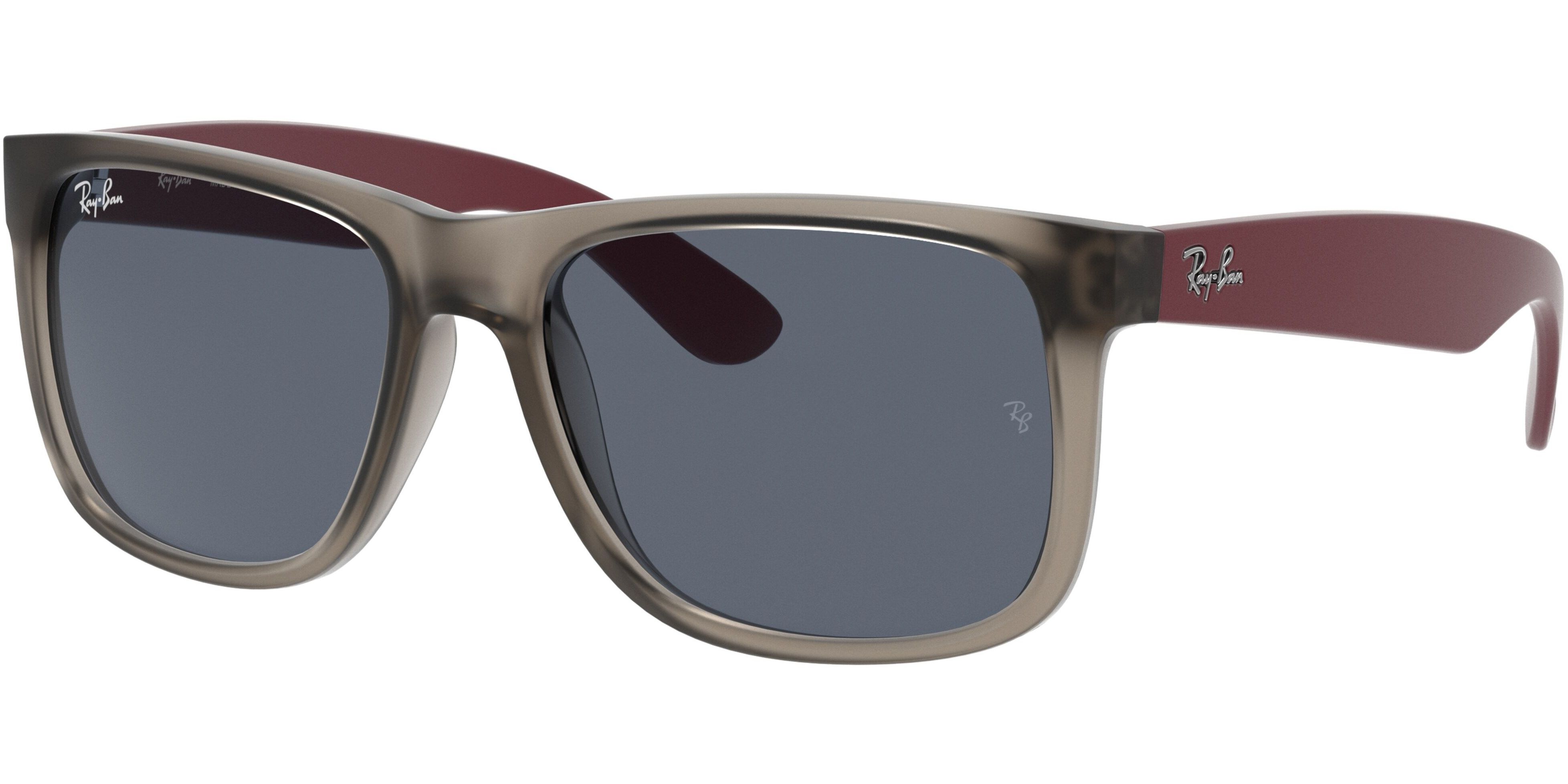 Sluneční brýle Ray-Ban® model 4165, barva obruby šedá mat vínová, čočka šedá, kód barevné varianty 650987. 