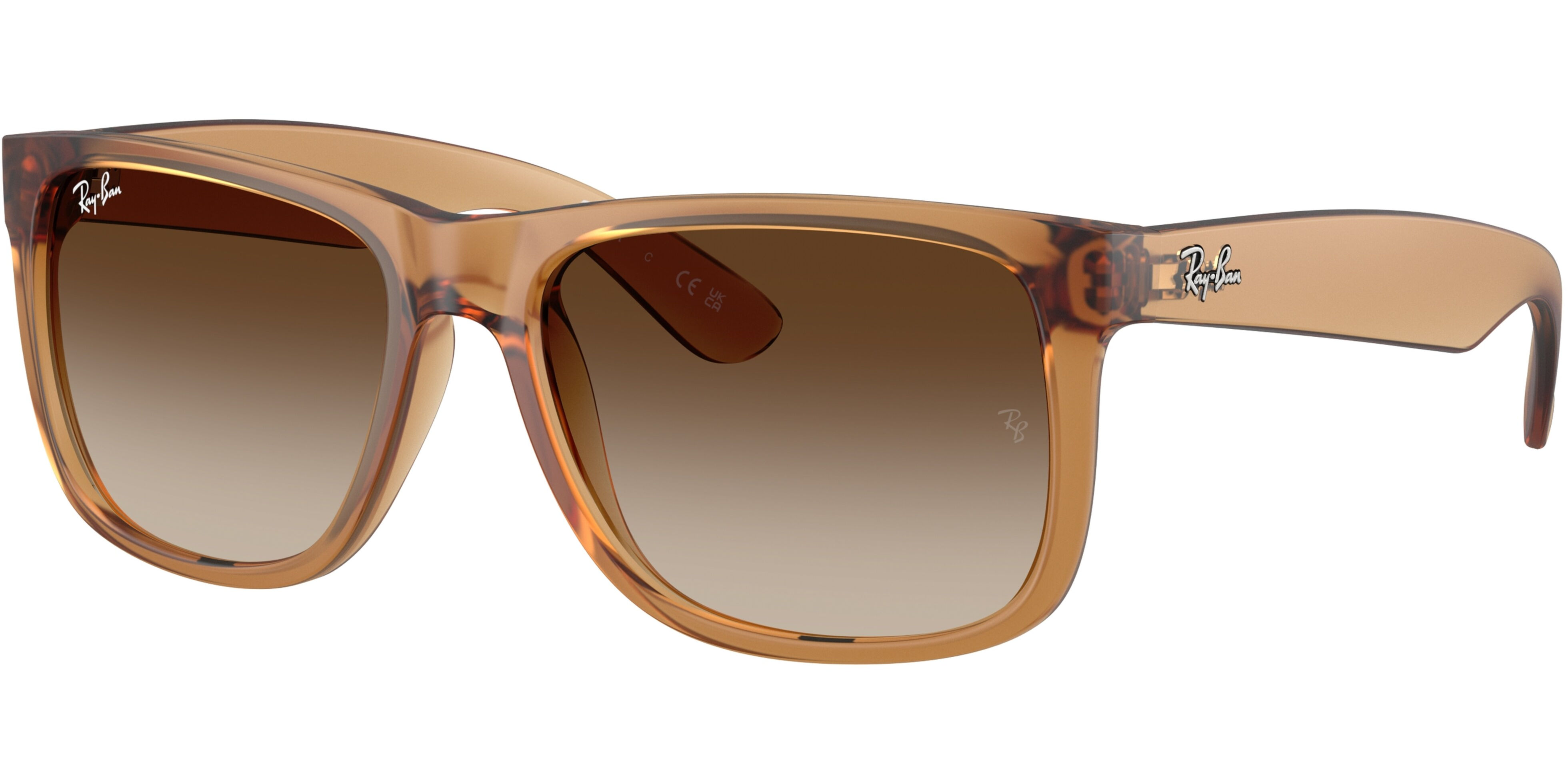 Sluneční brýle Ray-Ban® model 4165, barva obruby béžová lesk, čočka hnědá gradál, kód barevné varianty 681413. 