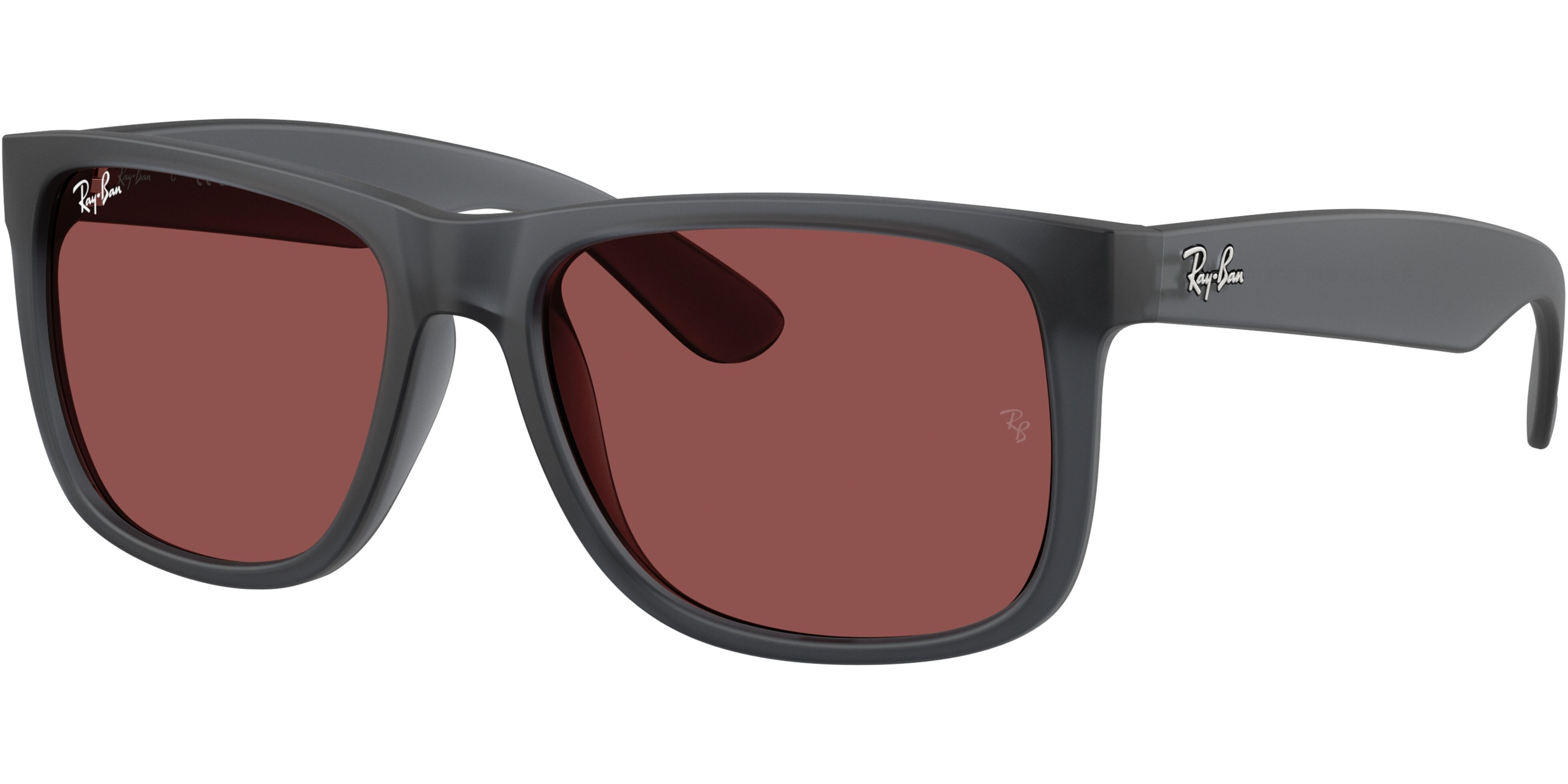 Sluneční brýle Ray-Ban® model 4165, barva obruby šedá mat, čočka růžová, kód barevné varianty 687375. 