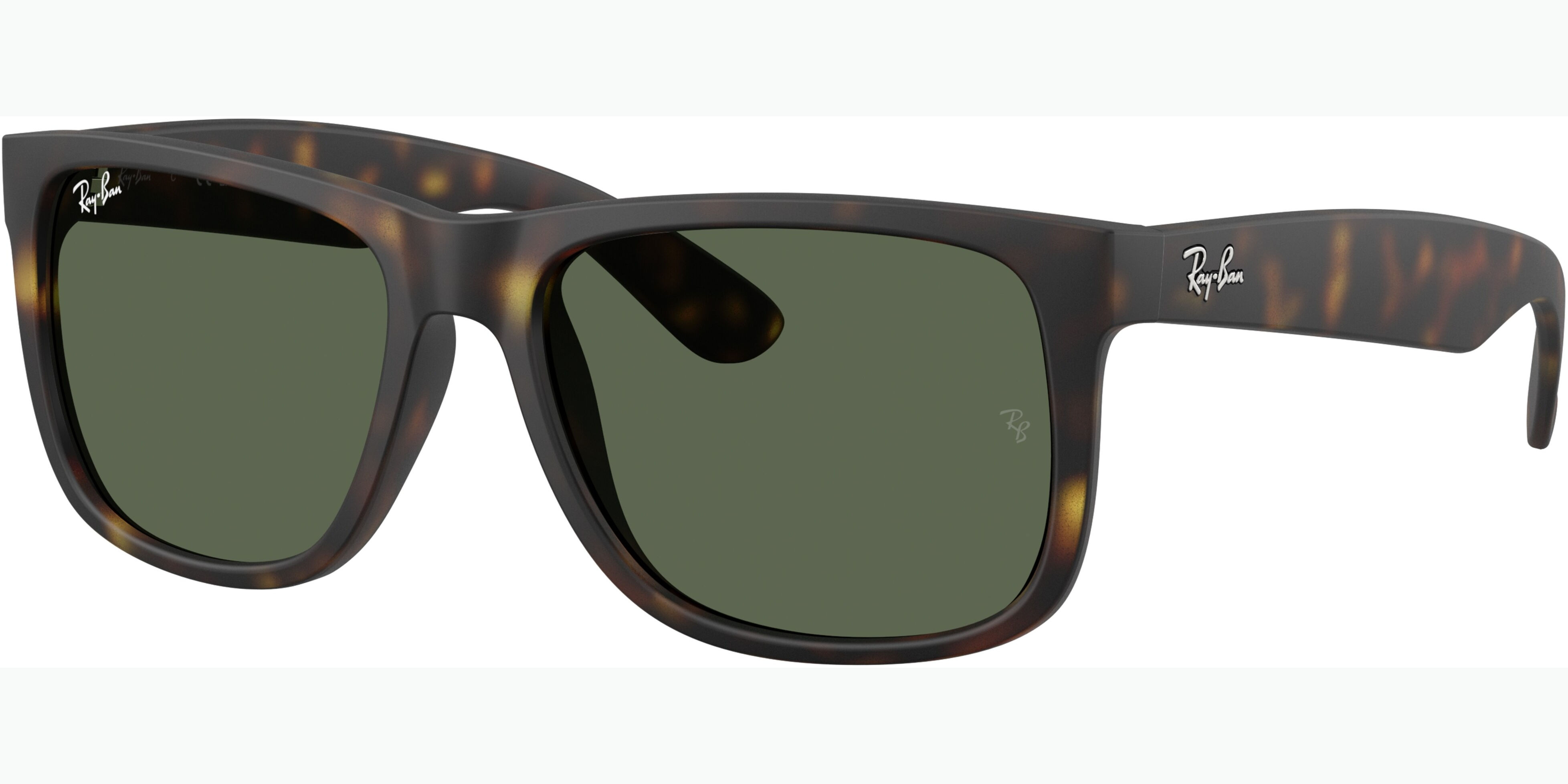 Sluneční brýle Ray-Ban® model 4165, barva obruby hnědá mat, čočka zelená polarizovaná, kód barevné varianty 86571. 