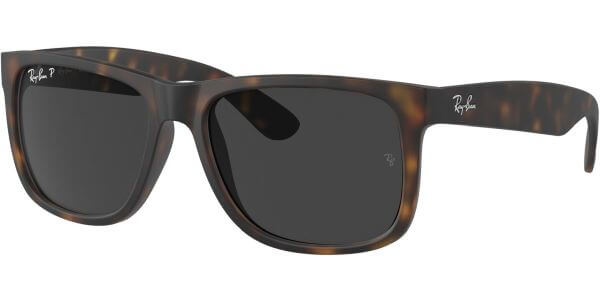 Sluneční brýle Ray-Ban® model 4165, barva obruby hnědá mat, čočka šedá polarizovaná, kód barevné varianty 86587. 