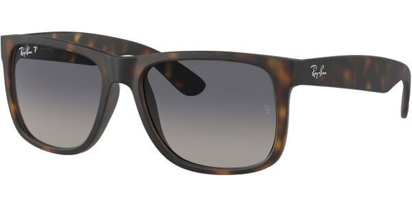 Sluneční brýle Ray-Ban® model 4165, barva obruby hnědá mat, čočka modrá gradál polarizovaná, kód barevné varianty 8658S. 