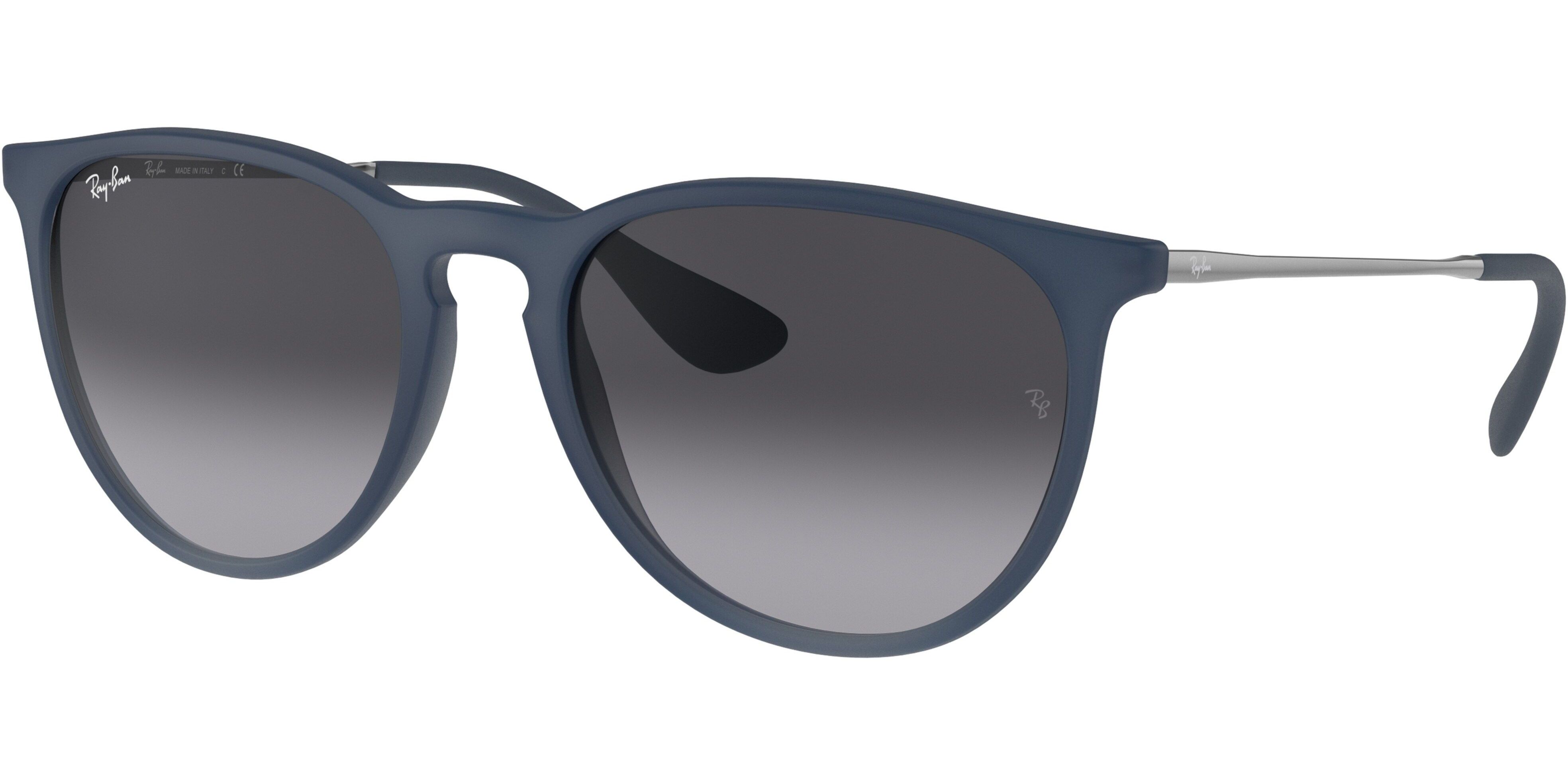 Sluneční brýle Ray-Ban® model 4171, barva obruby modrá mat šedá, čočka šedá gradál, kód barevné varianty 60028G. 