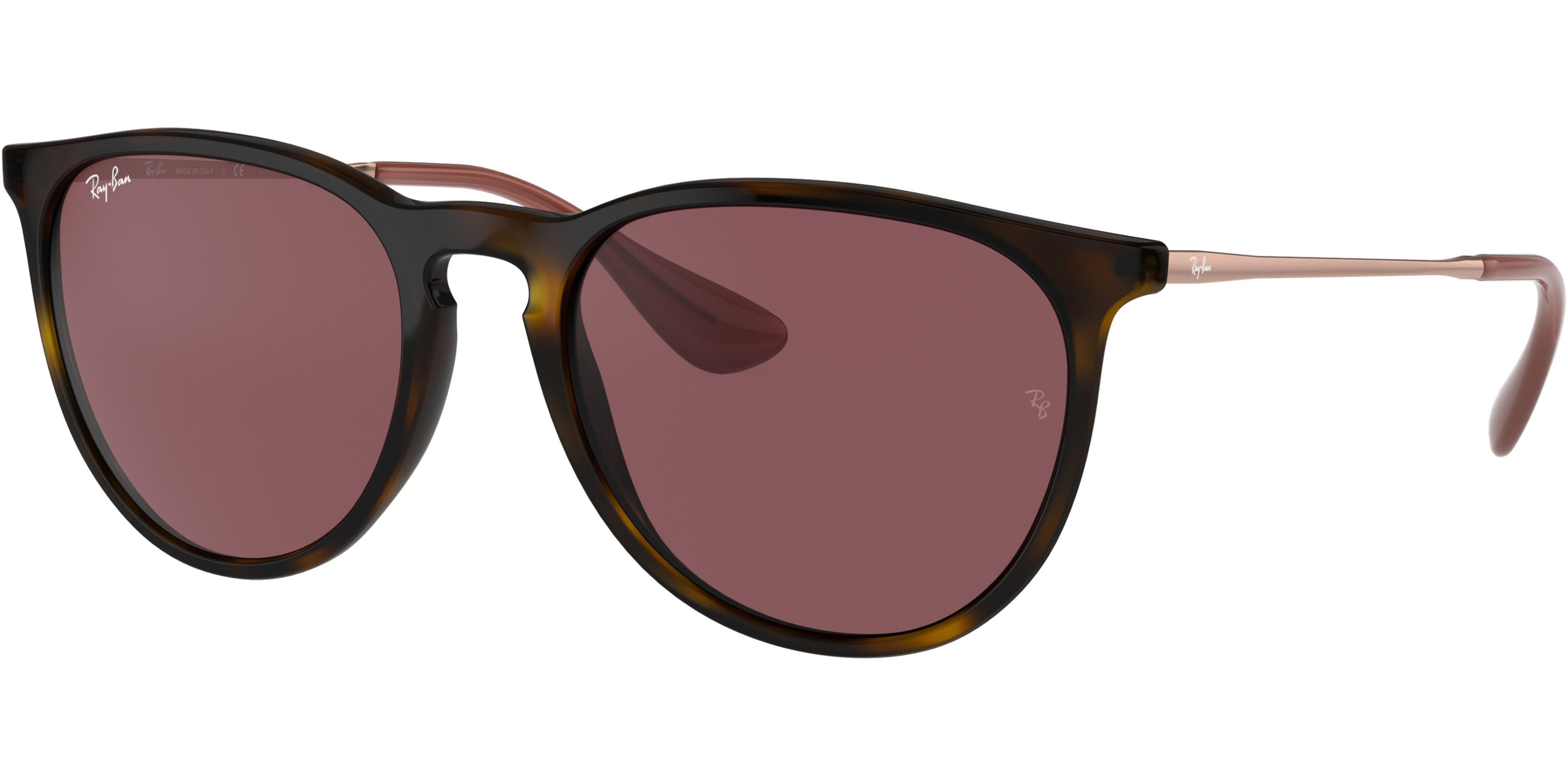Sluneční brýle Ray-Ban® model 4171, barva obruby hnědá lesk bronzová, čočka fialová, kód barevné varianty 639175. 