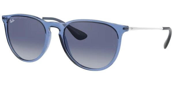 Sluneční brýle Ray-Ban® model 4171, barva obruby modrá lesk bílá, čočka modrá gradál, kód barevné varianty 65154L. 
