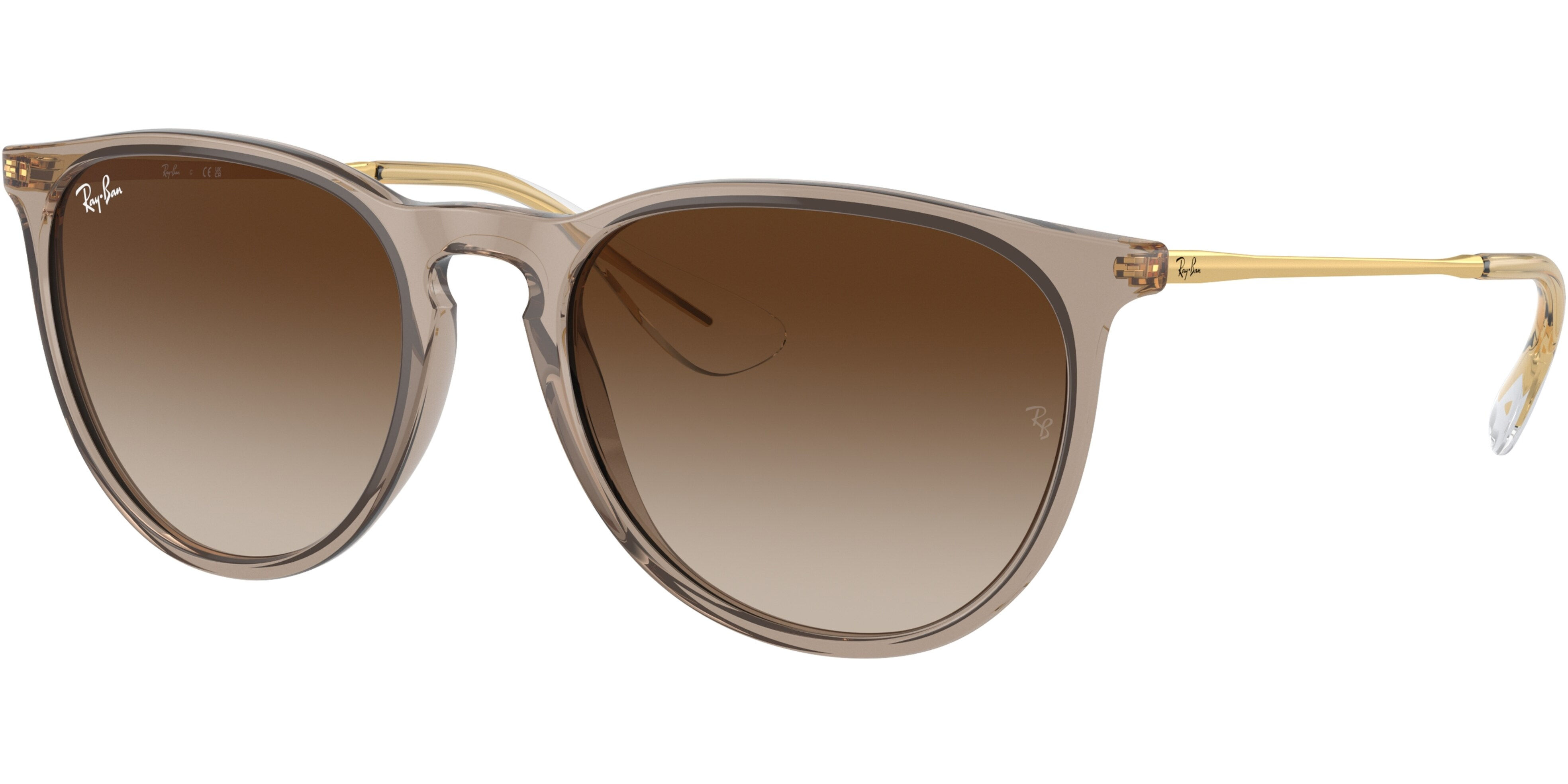 Sluneční brýle Ray-Ban® model 4171, barva obruby hnědá lesk čirá, čočka hnědá gradál, kód barevné varianty 674413. 