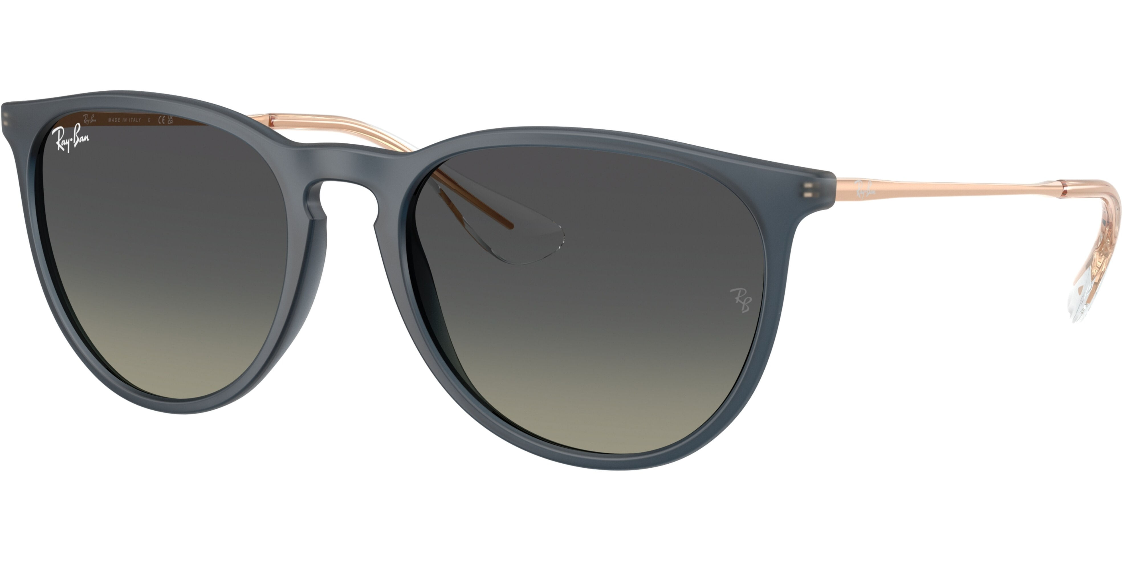 Sluneční brýle Ray-Ban® model 4171, barva obruby modrá mat bronzová, čočka šedá gradál polarizovaná, kód barevné varianty 681311. 