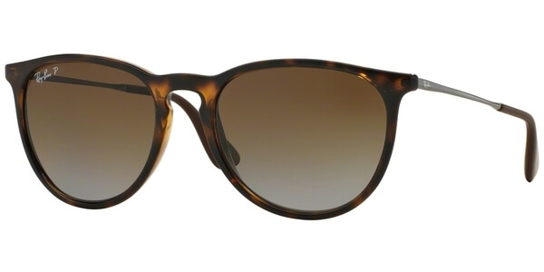 Sluneční brýle Ray-Ban® model 4171, barva obruby hnědá lesk stříbrná, čočka hnědá gradál polarizovaná, kód barevné varianty 710T5. 