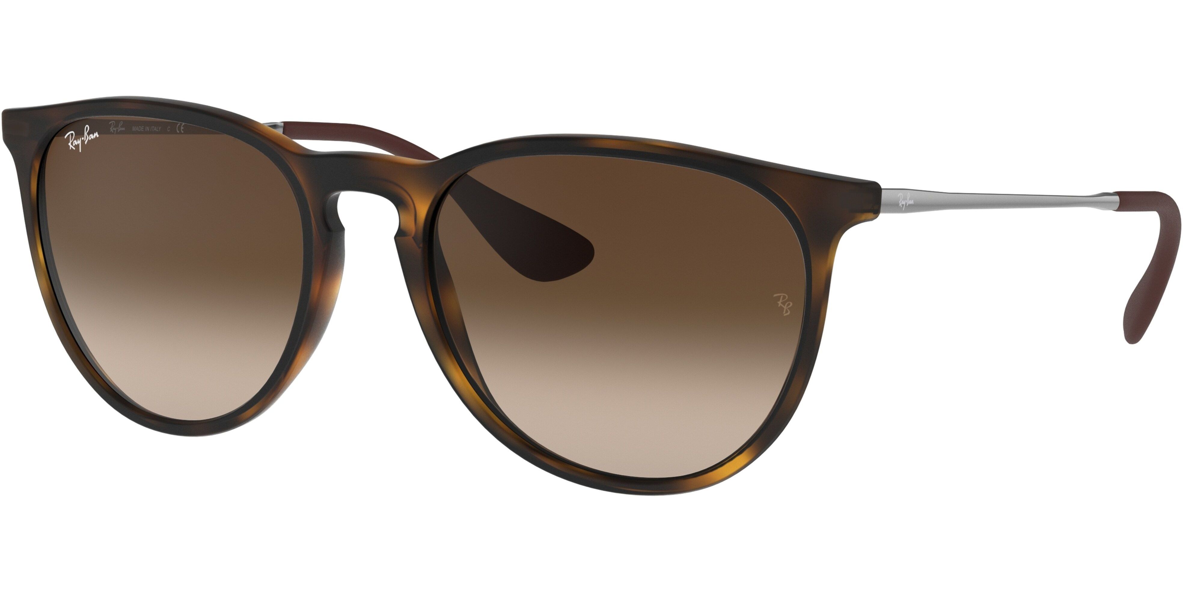 Sluneční brýle Ray-Ban® model 4171, barva obruby hnědá mat stříbrná, čočka hnědá gradál, kód barevné varianty 86513. 