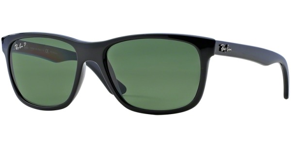 Sluneční brýle Ray-Ban® model 4181, barva obruby černá lesk, čočka zelená polarizovaná, kód barevné varianty 6019A. 