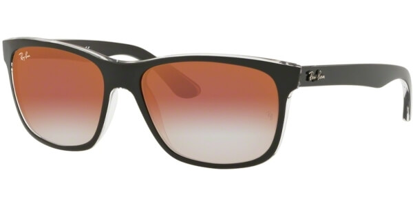 Sluneční brýle Ray-Ban® model 4181, barva obruby černá lesk, čočka červená zrcadlo gradál, kód barevné varianty 6039V0. 