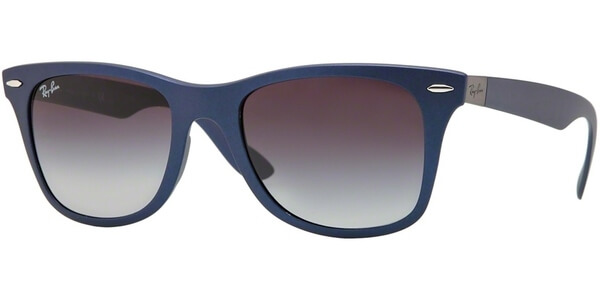 Sluneční brýle Ray-Ban® model 4195, barva obruby modrá mat, čočka šedá gradál, kód barevné varianty 60158G. 
