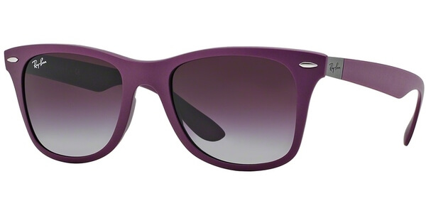 Sluneční brýle Ray-Ban® model 4195, barva obruby fialová mat, čočka šedá gradál, kód barevné varianty 60874Q. 