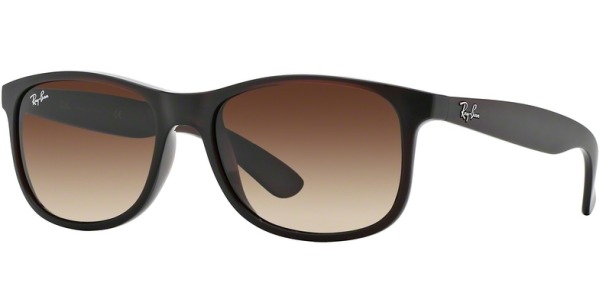 Sluneční brýle Ray-Ban® model 4202, barva obruby hnědá mat, čočka hnědá gradál, kód barevné varianty 607313. 