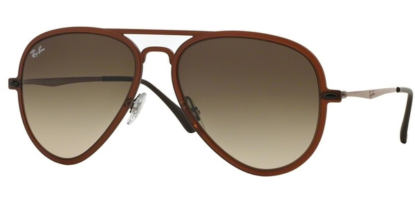 Sluneční brýle Ray-Ban® model 4211, barva obruby hnědá mat bronzová, čočka hnědá gradál, kód barevné varianty 612213. 